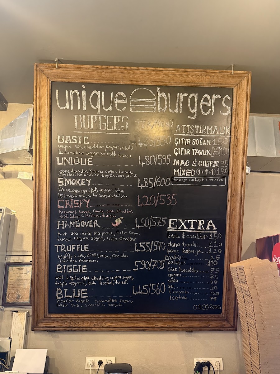 Menu Unique Burgers-1